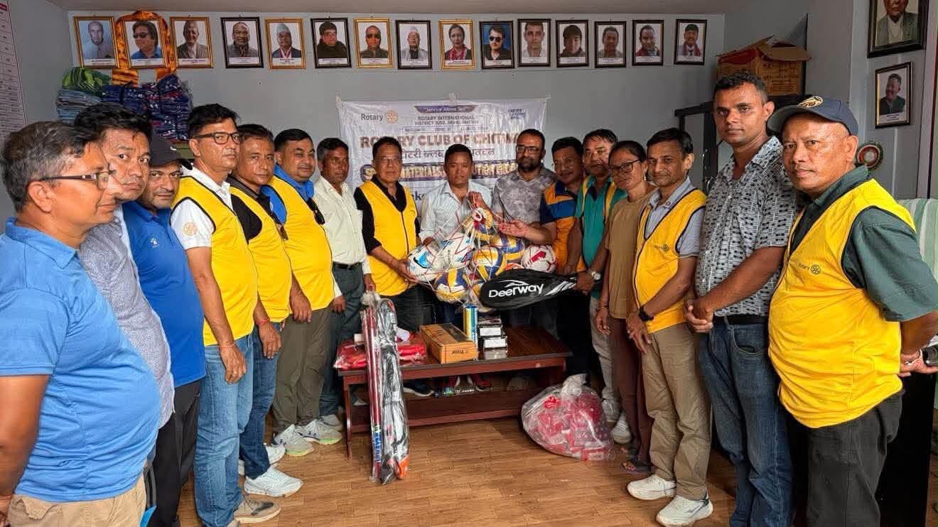 Sports Materials Distributed to Flood-Affected Students